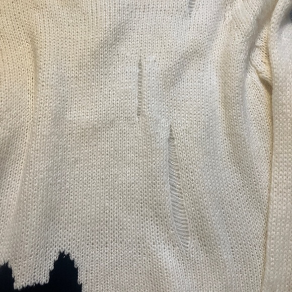 Wooden Ships Distressed Cat Sweater - Picture 3 of 5